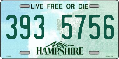 NH license plate 3935756