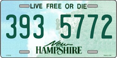 NH license plate 3935772