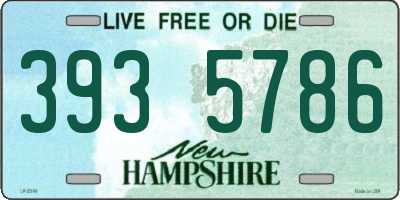 NH license plate 3935786