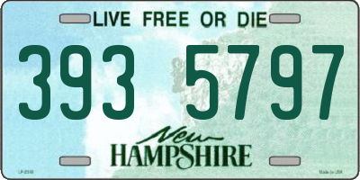 NH license plate 3935797