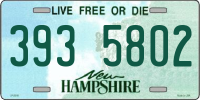 NH license plate 3935802