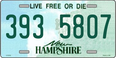 NH license plate 3935807
