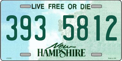 NH license plate 3935812
