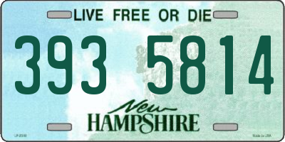 NH license plate 3935814