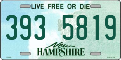 NH license plate 3935819