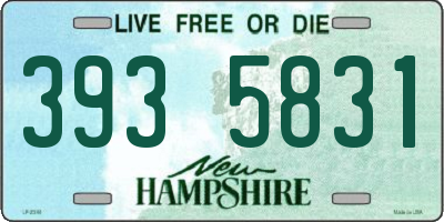 NH license plate 3935831