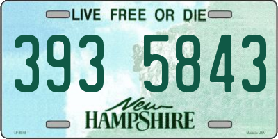 NH license plate 3935843