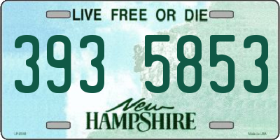 NH license plate 3935853
