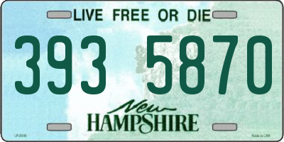 NH license plate 3935870