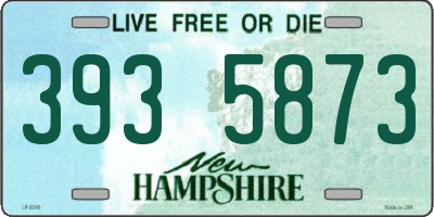 NH license plate 3935873