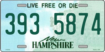 NH license plate 3935874