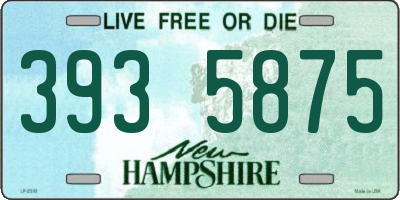 NH license plate 3935875