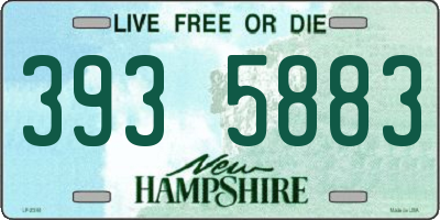 NH license plate 3935883
