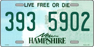 NH license plate 3935902