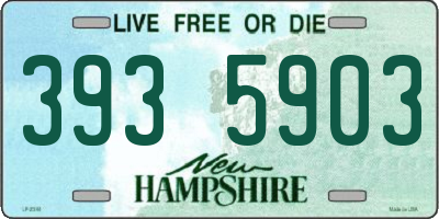 NH license plate 3935903