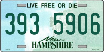 NH license plate 3935906