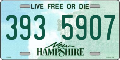 NH license plate 3935907