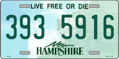 NH license plate 3935916