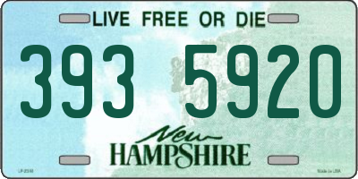 NH license plate 3935920