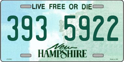 NH license plate 3935922