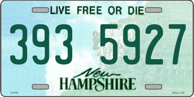 NH license plate 3935927
