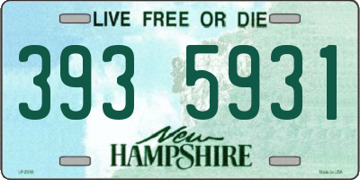 NH license plate 3935931