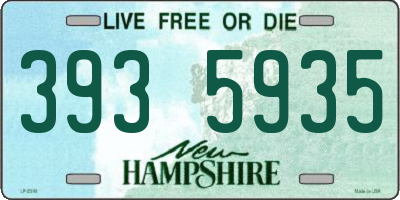 NH license plate 3935935