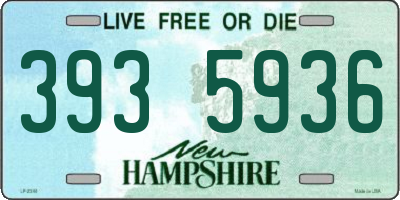 NH license plate 3935936