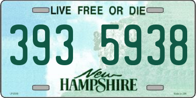 NH license plate 3935938