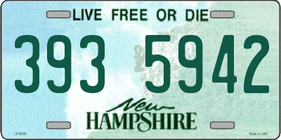 NH license plate 3935942