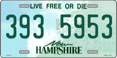 NH license plate 3935953