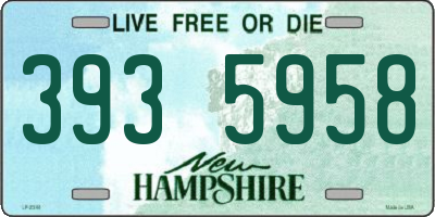 NH license plate 3935958