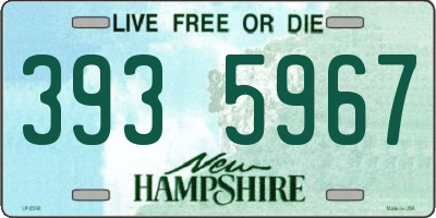 NH license plate 3935967