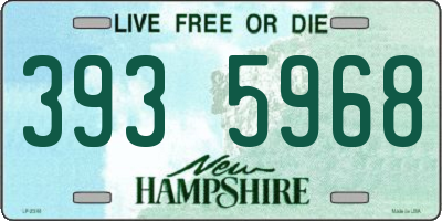 NH license plate 3935968