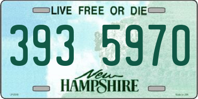NH license plate 3935970