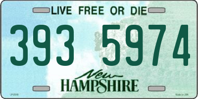 NH license plate 3935974