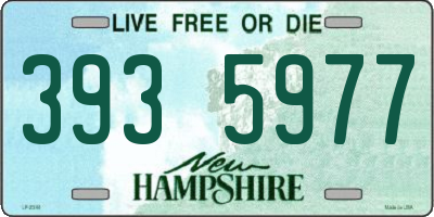 NH license plate 3935977