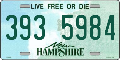 NH license plate 3935984