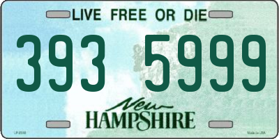 NH license plate 3935999