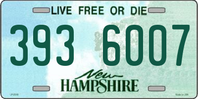 NH license plate 3936007