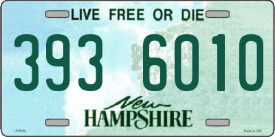 NH license plate 3936010
