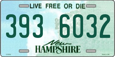 NH license plate 3936032
