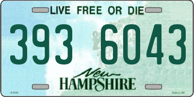 NH license plate 3936043