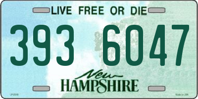 NH license plate 3936047