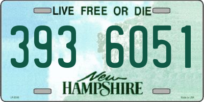 NH license plate 3936051