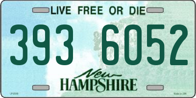 NH license plate 3936052