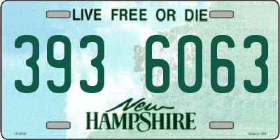 NH license plate 3936063