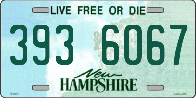 NH license plate 3936067
