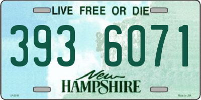 NH license plate 3936071