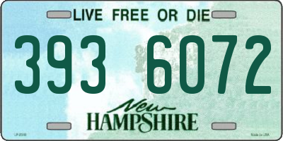 NH license plate 3936072